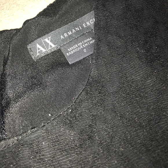 ⚫️ Armani Exchange⚫️ black Mini dress with pockets - Picture 3 of 3